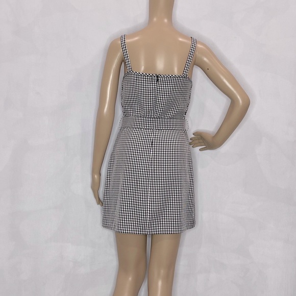 GINGHAM FITTED MINI DRESS WITH BELT - Picture 3 of 3